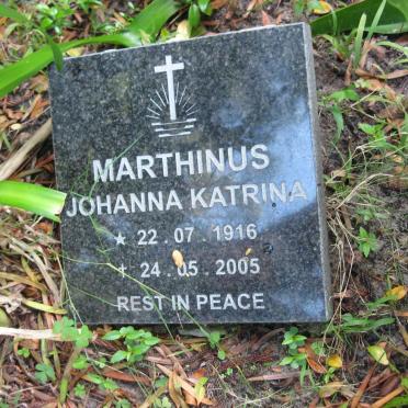 MARTHINUS Johanna Katrina 1916-2005