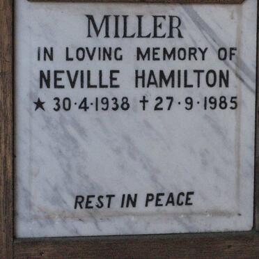 MILLER Neville Hamilton 1938-1985