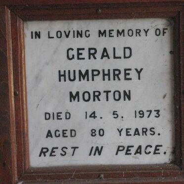 MORTON Gerald Humphrey -1973
