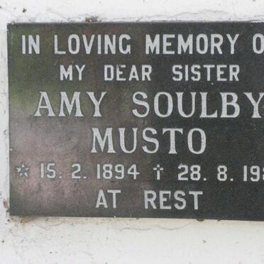 MUSTO Amy Soulby 1894-1985