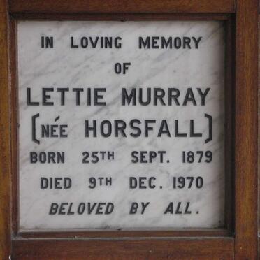 MURRAY Lettie nee HORSFALL 1879-1970