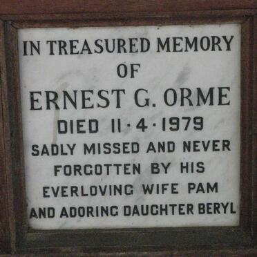 ORME Ernest G. -1979