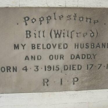 POPPLESTONE Wilfred 1915-1955