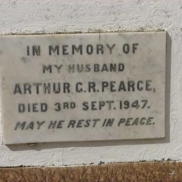 PEARCE Arthur G.R. -1947