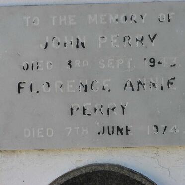PERRY John -1943 &amp; Florence Annie -1974