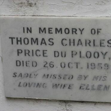 PLOOY Thomas Charles Price, du -1959