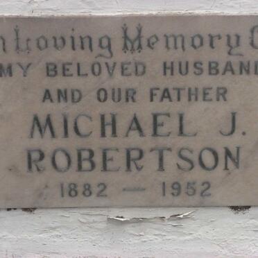 ROBERTSON Michael J. 1882-1952
