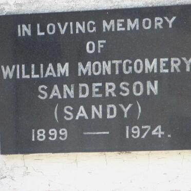 SANDERSON William Montgomery 1899-1974