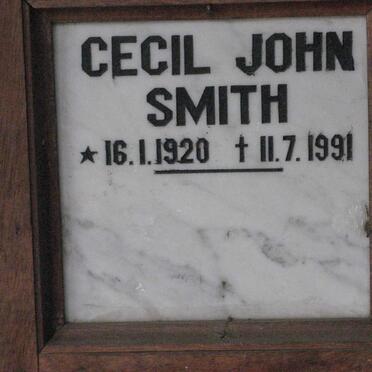 SMITH Cecil John 1920-1991
