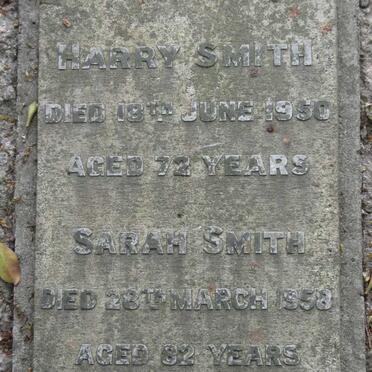 SMITH Harry -1950 &amp; Sarah -1958
