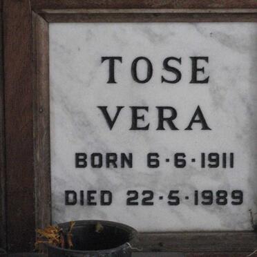TOSE Vera 1911-1989