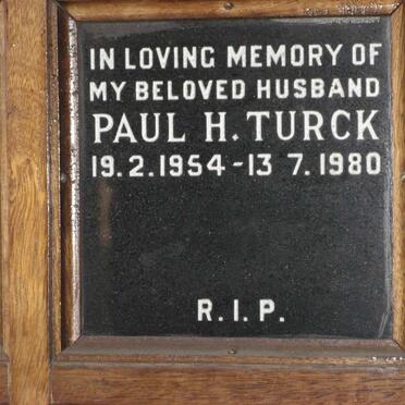 TURCK Paul H. 1954-1980