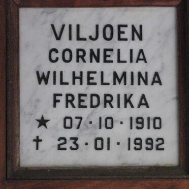 VILJOEN Cornelia Wilhelmina Fredrika 1910-1992