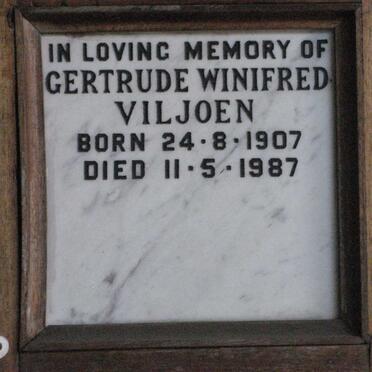 VILJOEN Gertrude Winifred 1907-1987
