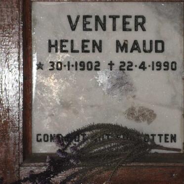 VENTER Helen Maud 1902-1990