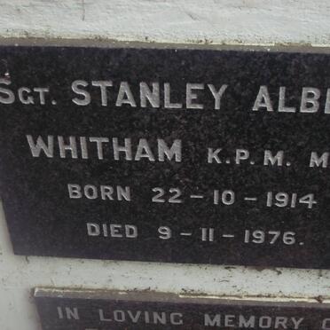 WHITHAM Stanley Albert 1914-1976