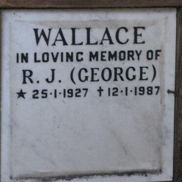 WALLACE R.J. 1927-1987