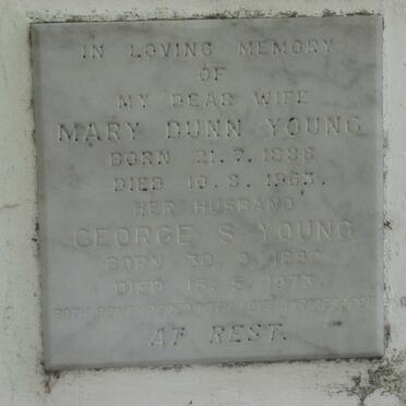 YOUNG George S. 1892-1973 &amp; Mary Dunn 1888-1963