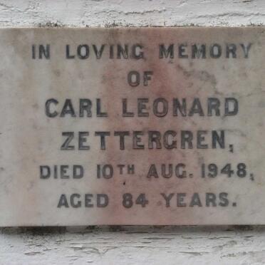 ZETTERGREN Carl Leonard -1948
