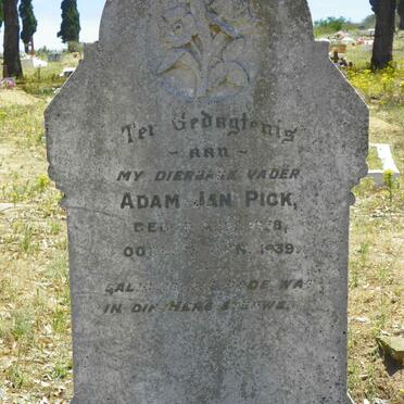 PICK Adam Jan 1878-1939