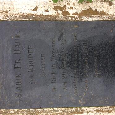 BAUR Marie Fr. nee KROPFF 1832-1890