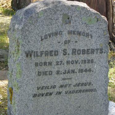 ROBERTS Wilfred S. 1926-1944