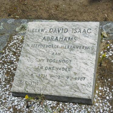 ABRAHAMS David Isaac 1931-1987