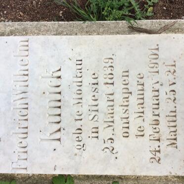 KUNICK Friedrich Wilhelm 1839-1901