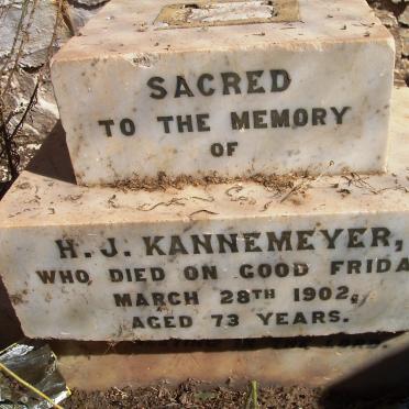 KANNEMEYER H.J. -1902