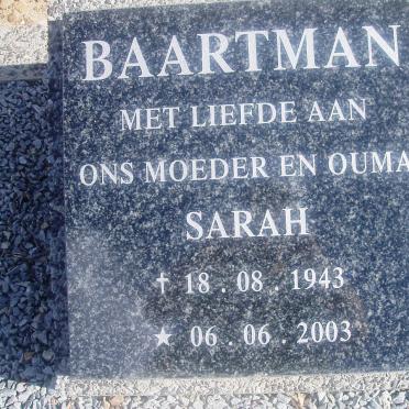 BAARTMAN Sarah 1943-2003