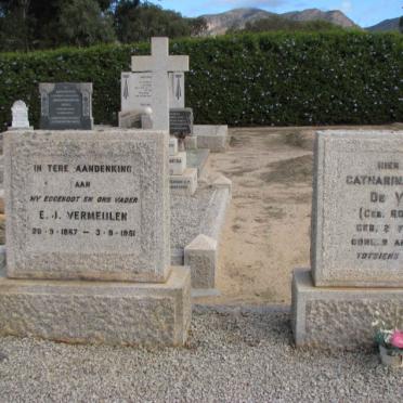 VERMEULEN E.J. 1867-1951 :: DE VRIES Catharina Maria nee ROSSOUW 1886-1968
