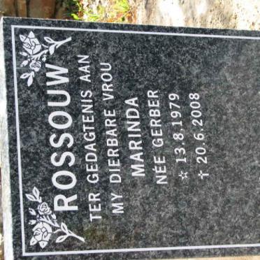 ROSSOUW Marinda nee GERBER 1979-2008