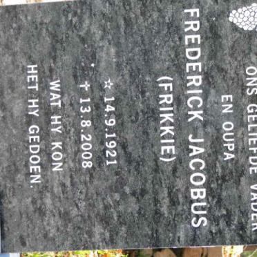 ROSSOUW Frederick Jacobus 1921-2008