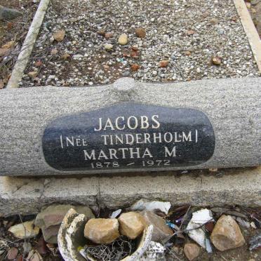 JACOBS Martha M. nee TINDERHOLM 1878-1972