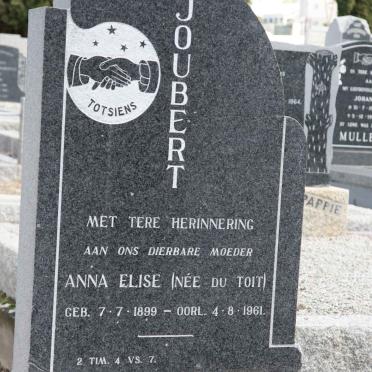 JOUBERT Anna Elise nee DU TOIT 1899-1961