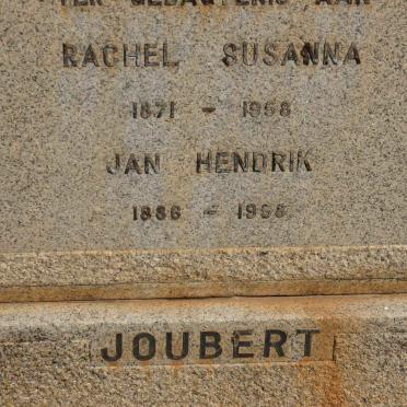 JOUBERT Jan Hendrik 1886-1968 &amp; Rachel Susanna 1871-1958