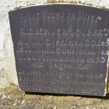 JOUBERT Gideon Johannes -1877