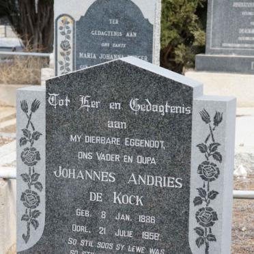 KOCK Johannes Andries, de 1886-1958