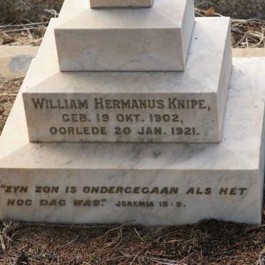 KNIPE William Hermanus 1902-1921