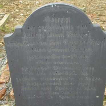 KRIEGLER Andries Danie -1858