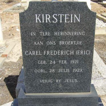 KIRSTEIN Carel Frederich 1921-1929