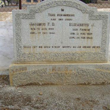 KRIEL Jacobus F.D. 1862-1942 &amp; Elizabeth FOUCHE 1869-1942