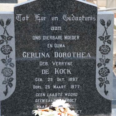 KOCK Gerlina Dorothea, de nee VERRYNE 1897-1977