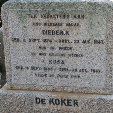 KOKER Diederik, de 1876-1947 &amp; Rosa 1885-1967