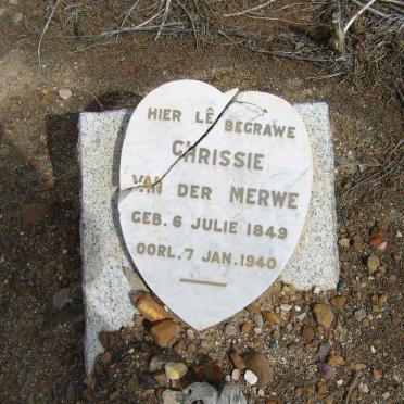 MERWE Chrissie, van der 1849-1940