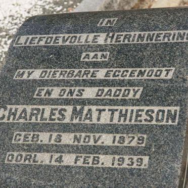 MATTHIESON Charles 1879-1939