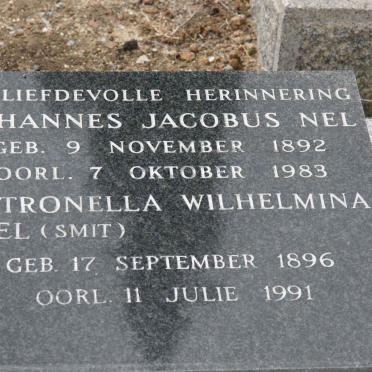 NEL Johannes Jacobus 1892-1983 &amp; Petronella Wilhelmina SMIT 1896-1991