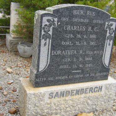 SANDENBERGH Charles H.C. 1881-1951 &amp; Dorathea R. ROUX 1895-1957
