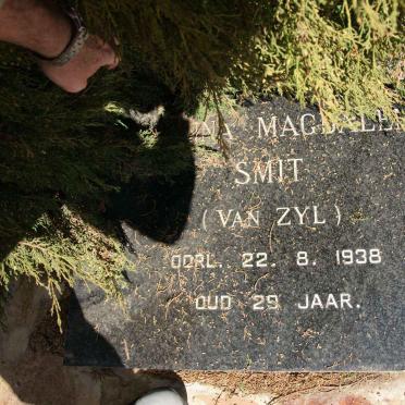 SMIT Anna Magdalena nee VAN ZYL -1938