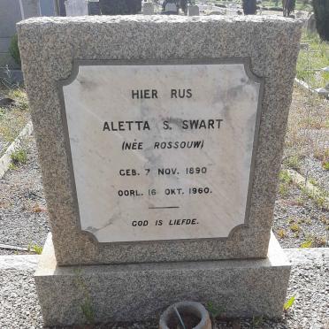 SWART Aletta S. nee ROSSOUW 1890-1960
